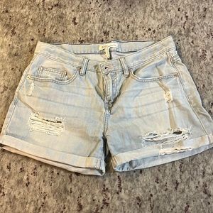 BCBG Distressed Jean Shorts